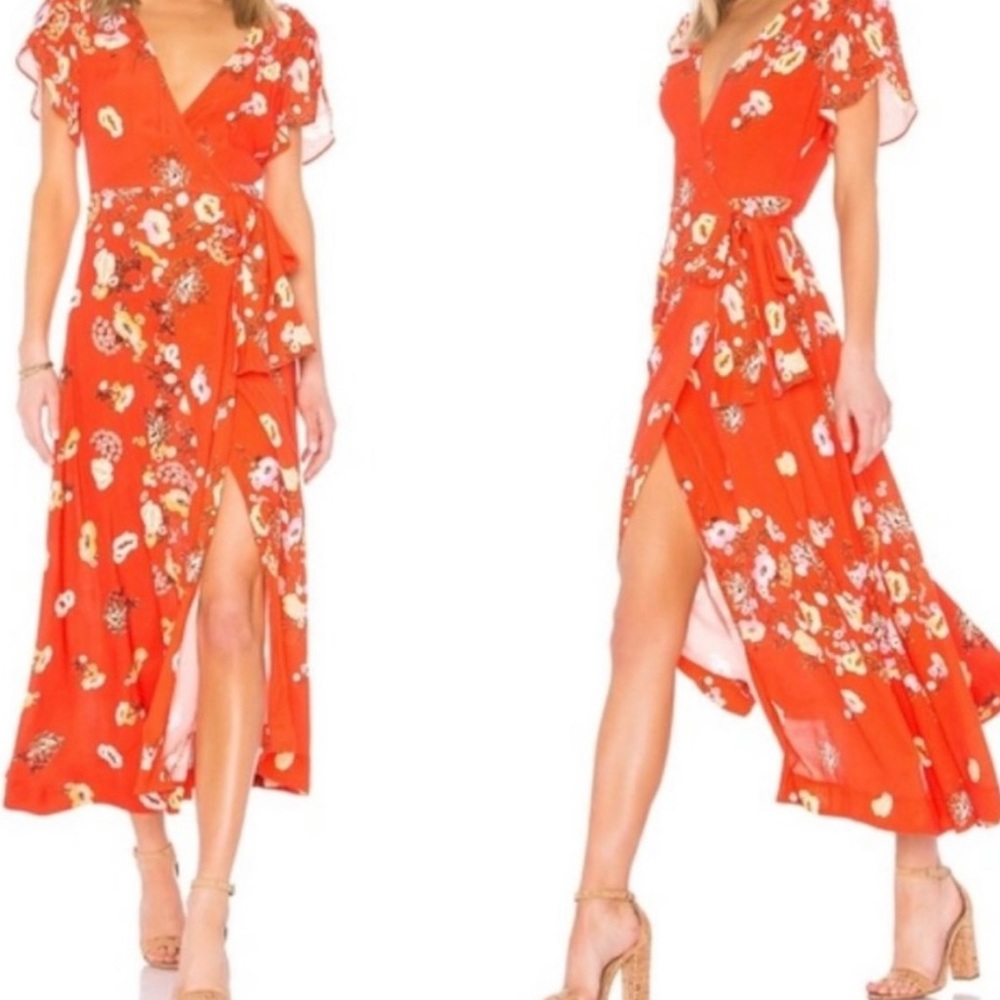 Free People Gorgeous Jess Wrap Floral
Dress